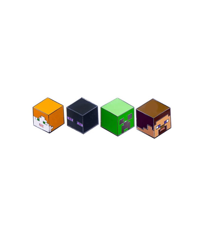 minecraft--4-pack-pins Minecraft - 4 Pack Pins - Image 1