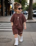 ⁦طقم أطفال صيفي (تيشيرت + شورت)⁩ - الصورة ⁦5⁩
